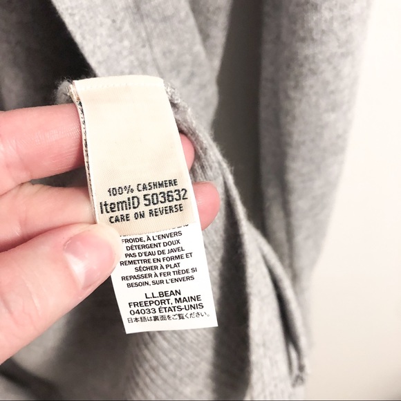 L.L. Bean 100% Cashmere Cardigan - Picture 5 of 7